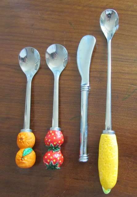 RETRO Pickle Spoon, 2 x Jam Spoons and a butter spreader