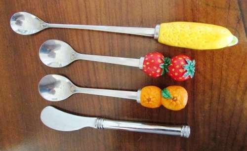 RETRO Pickle Spoon, 2 x Jam Spoons and a butter spreader