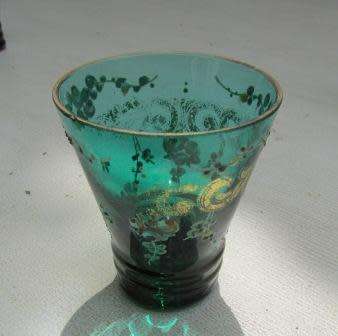 Vintage Hand Painted SHOT / VODKA Glasses x 5. Approximately 5.5 cms high