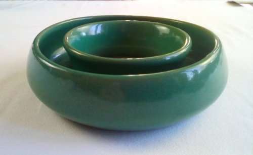 Retro Centerpiece Vase approximately D 18 x H 5 cms