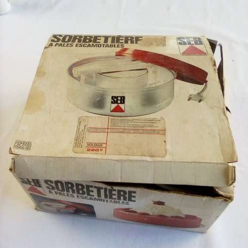 Retro SEB ICE CREAM MAKER working Diameter 21 cms