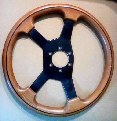 Genuine RAID Model 40 KBA 70075 Vintage Wood Steering Wheel. Made in Italy