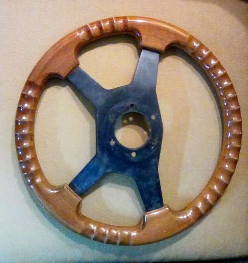 Genuine RAID Model 40 KBA 70075 Vintage Wood Steering Wheel. Made in Italy