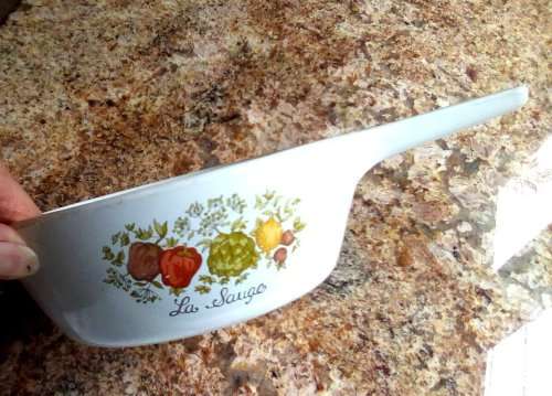 Corningware La Sauge minature frying pan USA 1 PINT approximately 15 cms diameter vintage