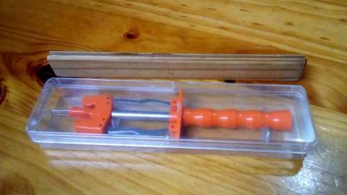 Carpet Rug Tufting Machine Hand Held Vintage. Box app. 23 long