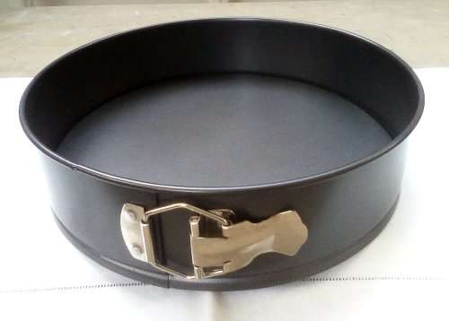 2 x Large Springform Baking Tins / Pans non stick approximately D 26 x H 7 cms