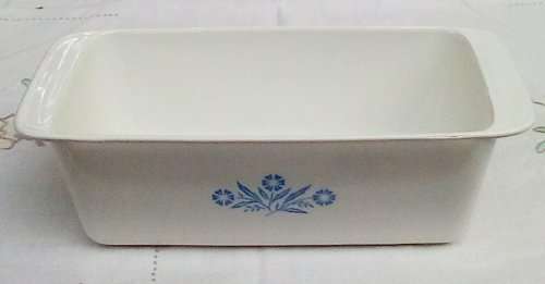 Corningware `Cornflower Blue` loaf pan backing dish circa 1957-1988 USA