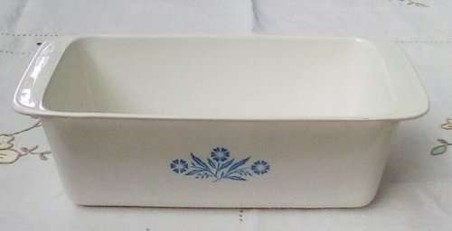 Corningware `Cornflower Blue` loaf pan backing dish circa 1957-1988 USA
