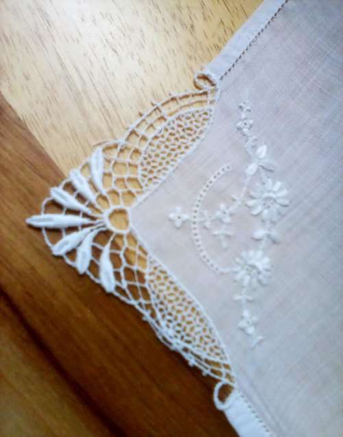 Boxed vintage handkerchiefs x 3 unused Gstaad Switzerland
