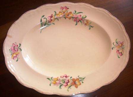 Alfred Meakin platter 'Marquis Shape Marigold'  approximately 32 x 24.5 x 2.5cm high