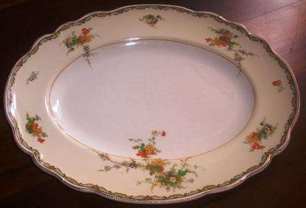 Johnson Bros 'Old Staffordshire' platter approximately 41 x 32 x 4cm high
