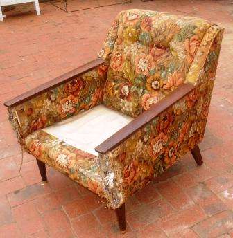 Retro Armchairs x 2 ,frame seams in good order
