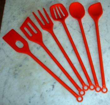Retro "Pedrini" kitchen utensils.Made in Italy. Approx. 33cmL