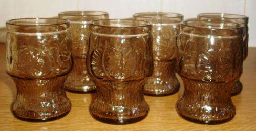 Retro  "Ficlenza" tumblers x 6. made in Italy