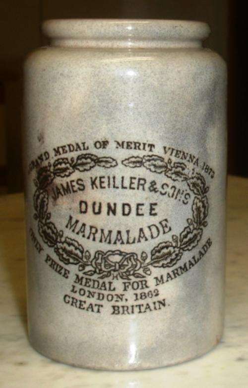 "James Keiller & Sons" Dundee marmalade JAR. London 1862