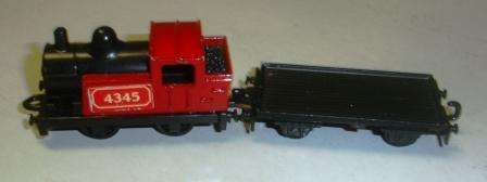 Retro "Matchbox" Steam Loco and flat car. Made in England