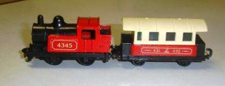 Retro "Matchbox" Steam Loco and Passenger Coach. No. 44. Circa 1978. Made in England