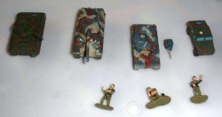 Retro toy tanks