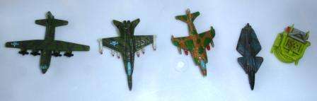Retro assorted aeroplanes