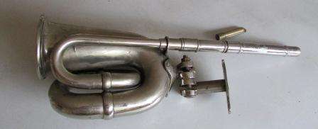 Vintage car horn approximately 43cm long