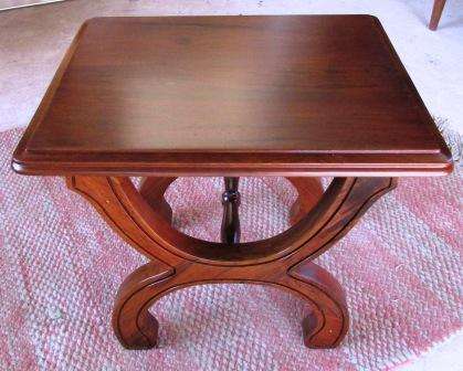 Retro Wood Side Table. Approx. 44 x 34 x 40 cm H