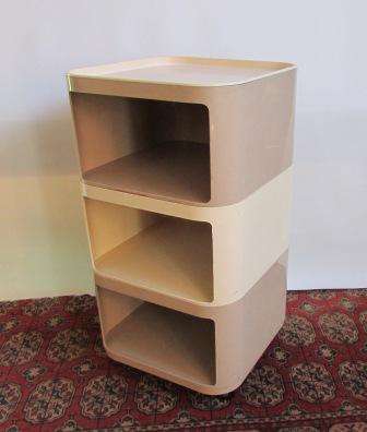 Kartell -Componoibili modular storage squares x3  . Approx. 38 x 38 x 70 cm H