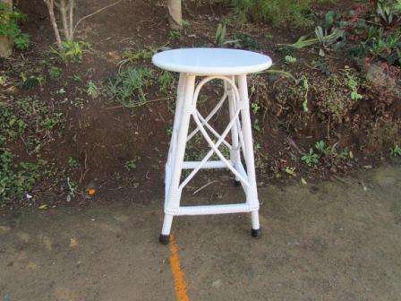Retro Cane Side Table. Approx. 62 H x 38 cm D