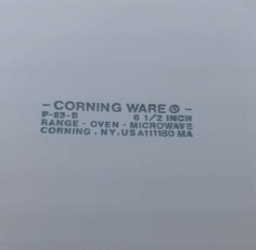 RARE Corning Ware `Corelle Wild Flower` Pan  6 1\2 inch P - 83 - B U.S.A. L 26 x W 17 x H 4.5 cms