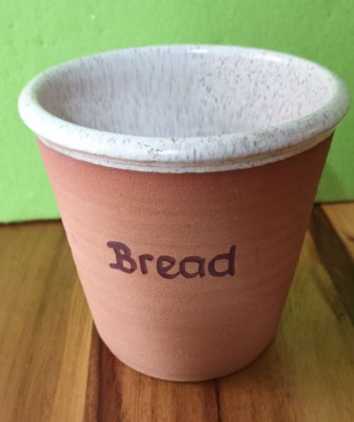 Hand Made Terracotta Pottery Bread Baking Pot vintage app. D 15 x H 15 cms