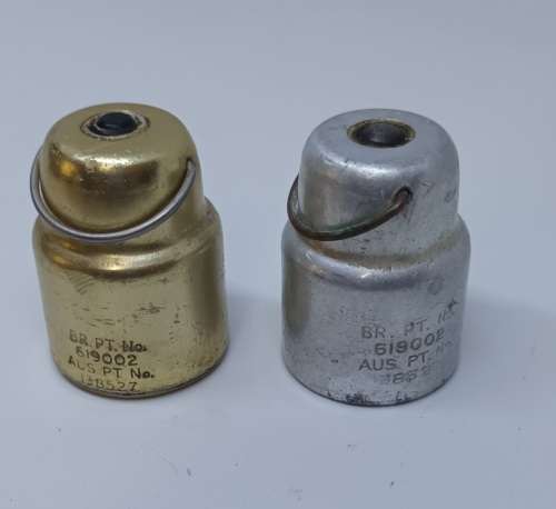 Pressure Cooker Safety Valves x 2 Australia circa Sept. 1964 app. D 3.5 x H 4.5 cms