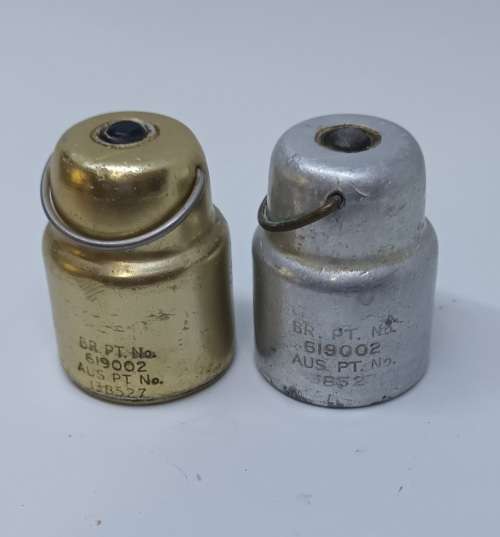 Pressure Cooker Safety Valves x 2 Australia circa Sept. 1964 app. D 3.5 x H 4.5 cms