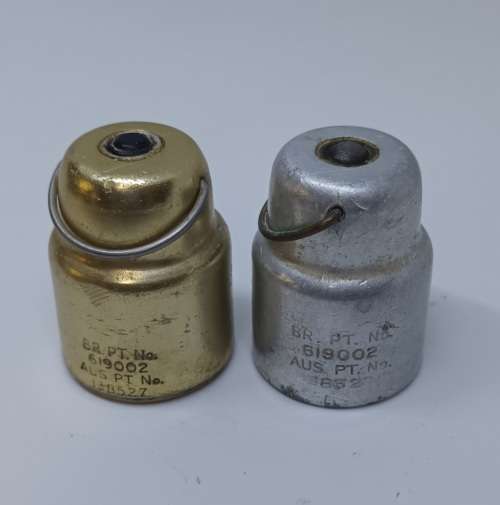 Pressure Cooker Safety Valves x 2 Australia circa Sept. 1964 app. D 3.5 x H 4.5 cms