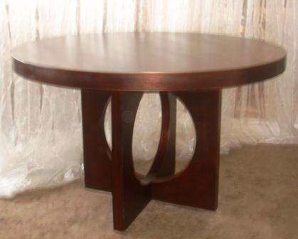 Retro round dining room table