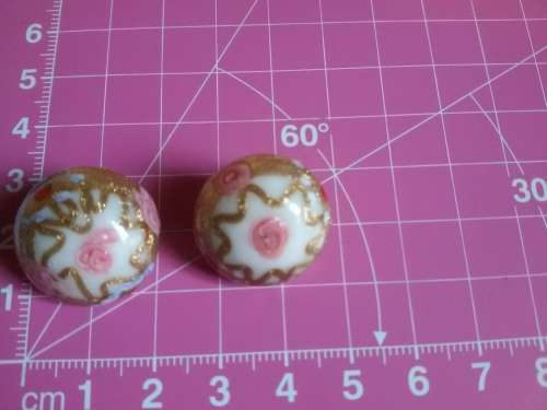 VINTAGE MURANO WEDDING CAKE GLASS EARRINGS