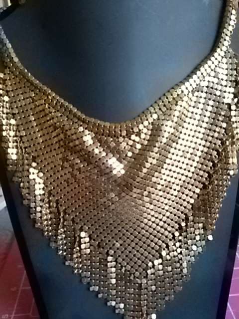 FANTASTIC VINTAGE 70'S BIB NECKLACE