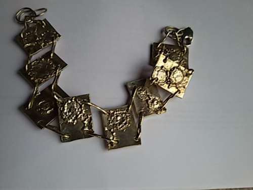 STRELING SILVER 30.7G HANDCRAFTED BRACELET