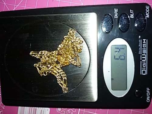 AMAZING 9CT YELLOW AND WHITE GOLD NECKLACE