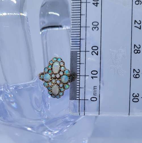 Gold Ring with opals