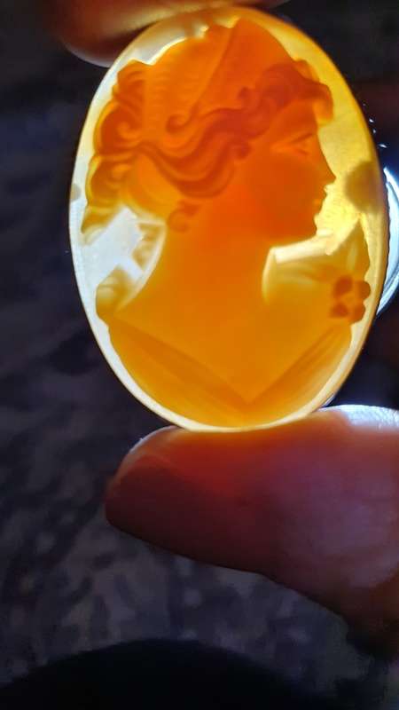 Cameo set in Sterling silver