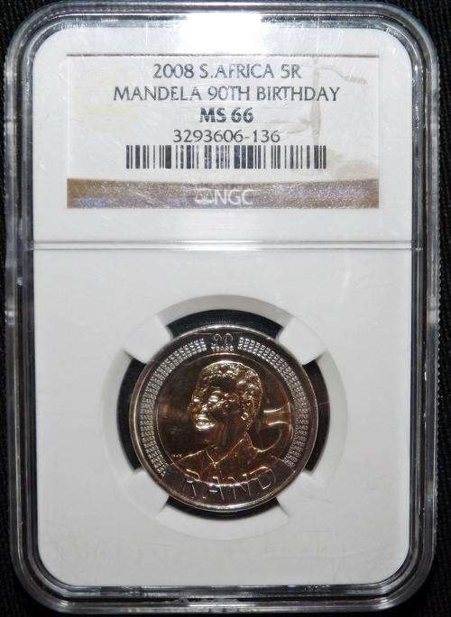 Mandela 90th birthday R5 MS66