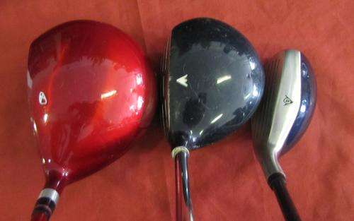 TONEY PENNA XP-C 3-SW, DUNLOP 21 DEGREE HYBRID, PROLINE PUTTER, DFT 3 WOOD, MAXED DRIVER 12  DEGREE