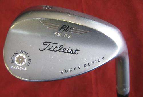 TITLEIST VOKEY DESIGN 58 DEGREE WEDGE, VOKEY DESIGN WEDGE STEEL SHAFT, TITLEIST GRIP