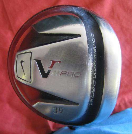 NIKE VR-PRO COMPRESSION CHANNEL 3 WOOD, 15 DEGREE, PROJECT X 5.5 BLUE GRAPHITE SHAFT AND NIKE GRIP