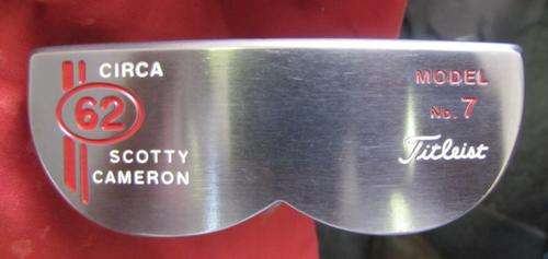 SCOTTY CAMERON CIRCA 62 MODEL No7, ORIGINAL SHAFT, GRIP AND HEAD COVER