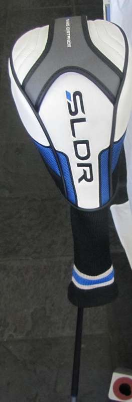 TAYLOR MADE SLDR 10.5 DGR ADJUSTABLE DRIVER, ORIGINAL S-FLEX GRAPHITE SHAFT, HEAD COVER AND GRIP.