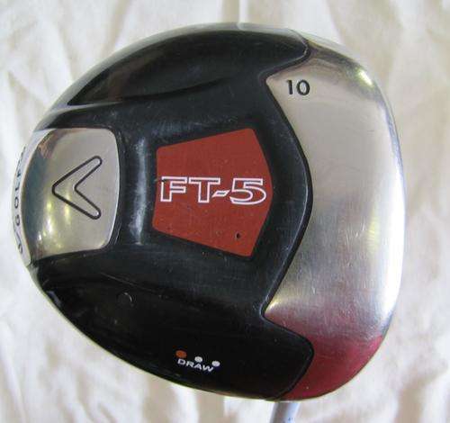 CALLAWAY FT-5 10 DGR DRAW DRIVER, FUJIKURA S-FLEX GRAPHITE SHAFT, CALLAWAY GRIP AND COVER