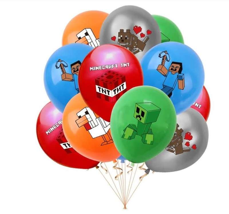 Minecraft Virtual Game Kids Party Decoration Set 39pcs