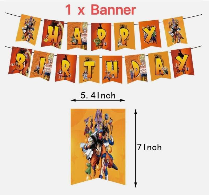 Dragon Ball Z Birthday Party Decorations
