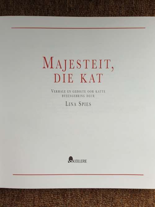 Majesteit, die kat. Lina Spies