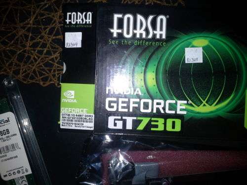 Nvidia GT 730 1GB DDR3 + 8 GB DDR3 1600 RAM